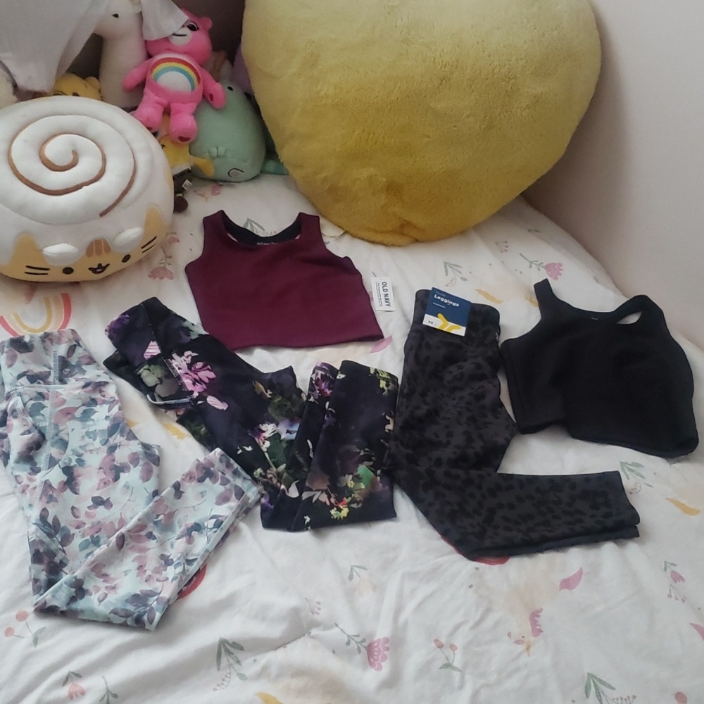 Old navy leggings and sports bras